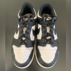 Kids Nike Dunk Low Top Retro Panda Size 1.5Y CW 1588-100 2023 White/Black